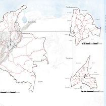 Localizacion de Tocaima y Colombia turistica. Arquitetura projeto de Jhon Miller - 27.10.2020
