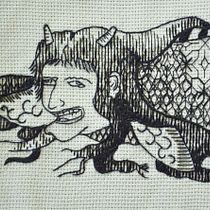Mi Proyecto del curso: Introducción al bordado en blackwork. Un proyecto de Artesanía, Bordado, Creatividad, DIY e Ilustración tradicional de Anahit Paula - 28.10.2020
