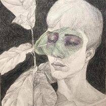 Mi Proyecto del curso: Retrato creativo en claroscuro con lápiz. Un projet de Dessin au cra , et on de Emilce Gomez - 28.10.2020