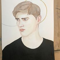 My project in Watercolor Portrait from a Photo course. Watercolor Painting project by nicholasjamesoliver - 10.28.2020