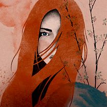 My project in Illustrated Portraits with Procreate course. Ilustração digital e Ilustração tradicional projeto de Maya R - 29.10.2020