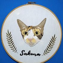 Mi gatita Sakura. Embroider project by adrianeforo - 01.08.2021