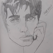 Liam Gallagher Drawing. Un proyecto de Ilustración tradicional de Vinicius Luz Correa - 29.10.2020