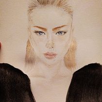 My project in Watercolor Portrait from a Photo course. Watercolor Painting project by Nines Jolie - 10.29.2020