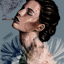 My project in Illustrated Portraits with Procreate course. Ilustração tradicional projeto de Vi Huynh - 30.10.2020