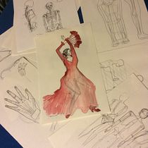 My project in Figure Drawing for Beginners course. Sketching project by Pengpeng Wang - 10.31.2020