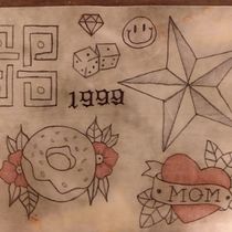 Mi Proyecto del curso: Tatuaje para principiantes. Un progetto di Design di tatuaggi di Karina Lopez - 02.11.2020