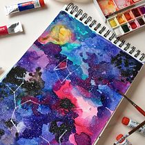 Mi Proyecto del curso: Técnicas modernas de acuarela Karenlittlered. Watercolor Painting project by Karen Fajardo - 11.06.2020