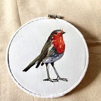 My project in Painting with Thread: Textile Illustration Techniques course. Embroider project by Aneta Biskupová - 11.03.2020