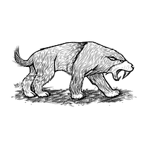 Técnicas de grabado digital: Dientes de Sable. Un progetto di Illustrazione tradizionale di Leonel Romero - 04.10.2020