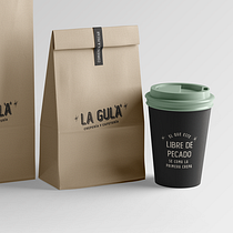 La Gula | Crepería y cafetería. Br, ing, Identit, Traditional illustration, Art Direction, and Graphic Design project by Alejandro Ramirez - 10.27.2020
