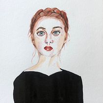 My project in Watercolor Portrait from a Photo course. Traditional illustration project by Nelly Marre - 11.05.2020