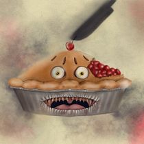 Cherry pie asesino. Art To, s, Digital Drawing, and Traditional illustration project by Mary Barcelona Lebrato - 11.19.2020
