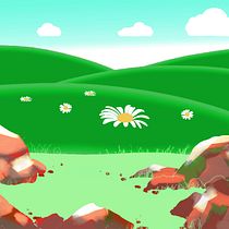 My project in Color Theory: How to Apply It to Your Images course. A landscape with rocks and meadows. The protagonist are the flowers. The secondary elements are the rooks, the grass and the hills in the background.. Un proyecto de Teoría del color de funke.jan - 05.11.2020