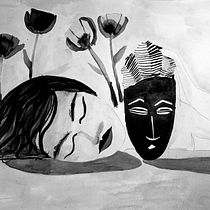 My project in Introduction to Illustration with India Ink course.  So much fun!. Ilustração tradicional projeto de Diana - 05.11.2020