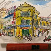 My project in Architectural Sketching with Watercolor and Ink course. Pintura em aquarela projeto de t_trang_ho - 06.11.2020