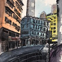 My project in Architectural Sketching with Watercolor and Ink course. Ilustração arquitetônica projeto de Carol Ip - 06.11.2020