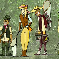 My Project: The seven brave explorers... and their animals..... Traditional illustration project by Luca Marini - 11.08.2020