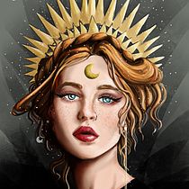 My project in Digital Fantasy Portraits with Photoshop course. Traditional illustration project by Lucia Bianchin - 11.06.2020