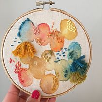 Mi Proyecto del curso: Técnicas básicas de bordado y acuarela. Embroider, and Watercolor Painting project by Carolina Ortega - 11.17.2020