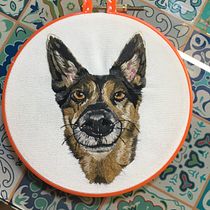 Mi Proyecto del curso: Needle painting para principiantes. Embroider, and Traditional illustration project by Carolina Apolaya Csirke - 11.07.2020