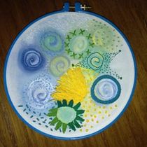 Mi Proyecto del curso: Técnicas básicas de bordado y acuarela. Embroider, and Watercolor Painting project by Silvana Leiva - 11.07.2020