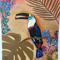Mi Proyecto del curso: Pintura botánica con acrílico. Traditional illustration, Fine Arts, Painting, Acr, lic Painting, and Botanical Illustration project by Ninoska Gonzàlez Cova - 11.07.2020