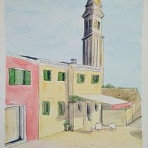 My project in Architectural Sketching with Watercolor and Ink course. Ilustração arquitetônica projeto de ogaryst - 09.11.2020