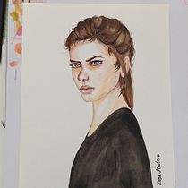 Mi Proyecto del curso: Retrato en acuarela a partir de una fotografía. Portrait Drawing project by Ro Mosteiro - 11.08.2020