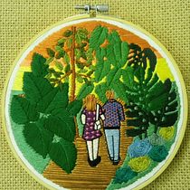 o meu bordado botânico !!. Un projet de Broderie de carla seixas - 08.11.2020