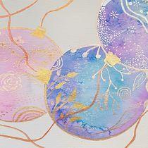 Mi Proyecto del curso: Bolas navideñas . Watercolor Painting project by elianaparram - 11.08.2020