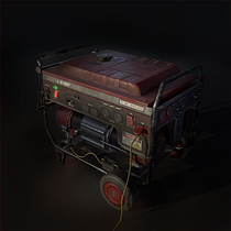 Portable Generator. 3D, and 3D Modeling project by Elena Gómez Debón - 11.09.2020