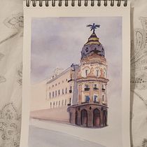 Mi Proyecto del curso: Dibujo arquitectónico con acuarela y tinta. Arte urbana projeto de Ana Rodríguez - 09.11.2020