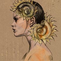 My project in Illustrated Portraits with Procreate course. Ilustração tradicional projeto de Ольга - 09.11.2020