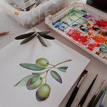 Mi Proyecto del curso: Ilustración botánica con acuarela. Ilustração tradicional e Ilustração botânica projeto de Marcela Burgos - 09.11.2020