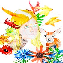 Mi Proyecto del curso: Retrato ilustrado en acuarela. Ilustração tradicional, e Pintura em aquarela projeto de Andrea Tello - 10.11.2020