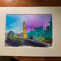 My project in Architectural Sketching with Watercolor and Ink course. Pintura em aquarela projeto de watercolourwendy - 10.11.2020