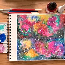 Mi Proyecto del curso: Técnicas modernas de acuarela. Watercolor Painting project by Karina Brito - 08.10.2020