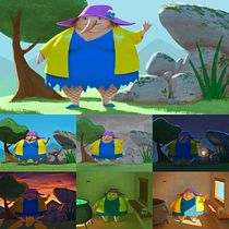 My project in Lighting Principles for Digital Painting course. Children's Illustration, Concept Art, Digital Illustration, and Traditional illustration project by Fernando - 11.30.2020