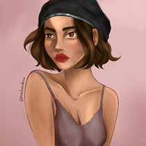 My project in Female Character Portraits in Procreate course. Digital Painting project by Paula Espinoza - 11.11.2020