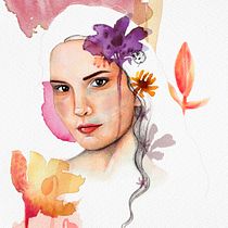Mi Proyecto del curso: Retrato de Laura. Ilustração tradicional projeto de Júlia Gibert Badia - 12.11.2020