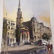My project in Architectural Sketching with Watercolor and Ink course. Arquitetura, Desenho artístico, Desenho, Pintura, e Pintura em aquarela projeto de jjmcg1992 - 11.11.2020