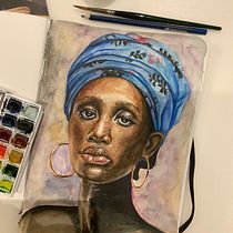 Mi Proyecto del curso: Cuaderno de retratos en acuarela. Fine Arts project by carol_iglesias_75 - 11.11.2020