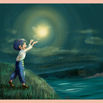 My project in Lighting Principles for Digital Painting course. Digital Illustration project by Marine Karmann - 11.11.2020