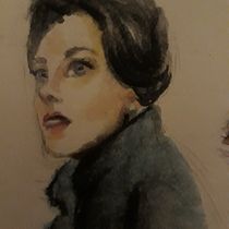Meu projeto do curso: Caderno de retratos em aquarela. Creativit, Drawing, and Traditional illustration project by juliaj4j - 11.17.2020