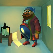 Fases do Pirata: Princípios de iluminação para pintura digital. Concept Art, Traditional illustration, and Digital Illustration project by Abel Costa - 11.12.2020