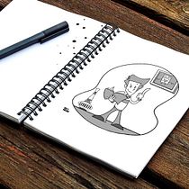 "No siempre sale al primer intento". Un projet de Dessin au cra, on , et Dessin numérique de Rey Mend - 13.11.2020