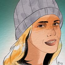 ¡Mi primer retrato en digital!. Un progetto di Illustrazione tradizionale, Pittura ad acquerello, Illustrazione digitale, Disegno di ritratti e Disegno digitale di Katty Escobar - 10.11.2020