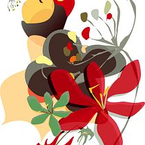 My project in Illustrated portraits with botanical elements course. Desenho artístico projeto de Veronica Lam - 13.11.2020
