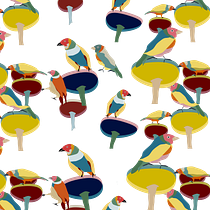 My project in Illustrated Pattern Design course. Digital Illustration project by Veronica Lam - 11.13.2020